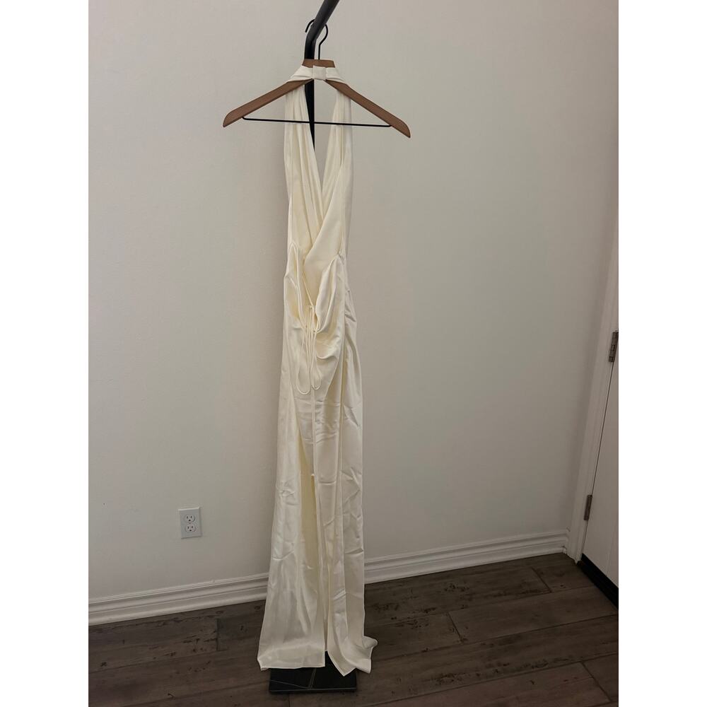 New Datt long curtain dress white size M $505 - Picture 5 of 6